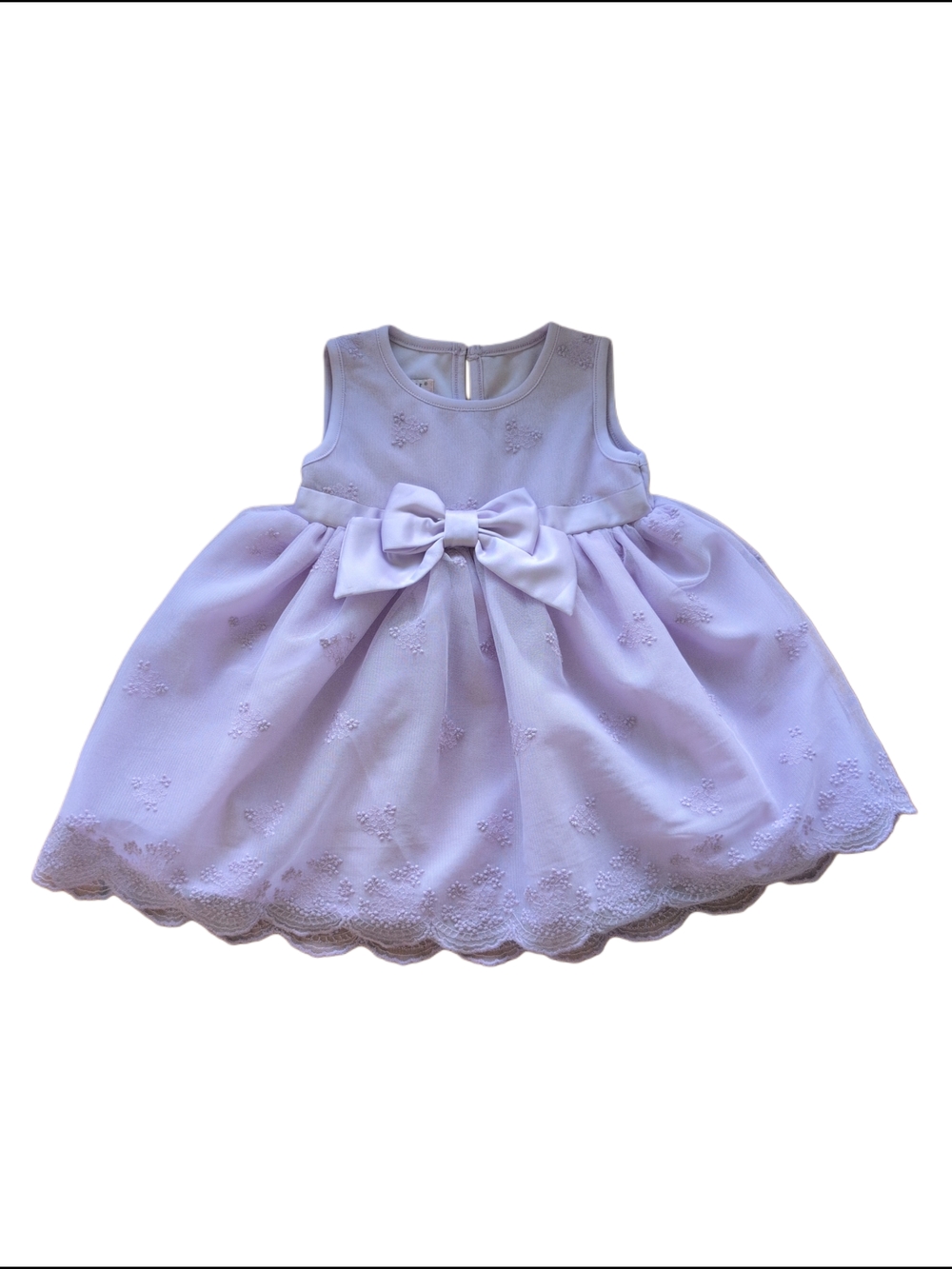 Lavender Baby Girl 12 Month Floral Dress With A Bow Katie M
